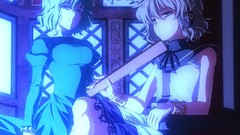 Headphones dress anime girls touhou video games toyosatomimi no 