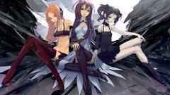 Headphones dress armor navel sitting reflections outdoors 