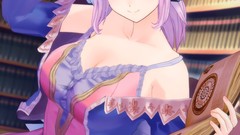 Headphones dress red eyes pink hair anime girls super sonico 