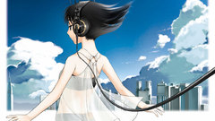 Headphones girl Anime