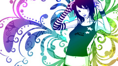 Headphones girl Anime