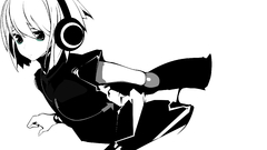 Headphones girl Beatmania simple