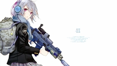 Headphones girls with guns