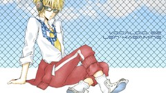 Headphones glasses blondes vocaloid kagamine len