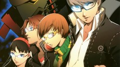 Headphones glasses shirts long hair gray eyes anime girls brown 