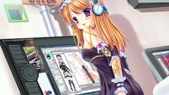 Headphones graphics tablets anime