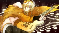 Headphones guitars Anime