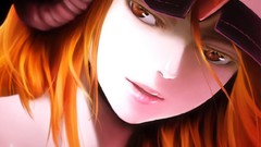 Headphones hats orange eyes