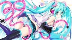 Headphones hatsune miku vocaloid ecchi underwear hair ornaments 