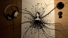 Headphones ink