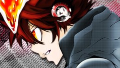 Headphones katekyo hitman reborn anime boys Sawada Tsunayoshi