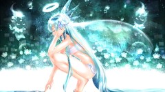 Headphones lingerie angels wings