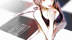 Headphones lingerie brunettes vocaloid