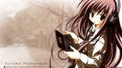 Headphones long hair Anime