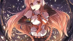 Headphones long hair anime girls hatsune miku vocaloid cosplay 