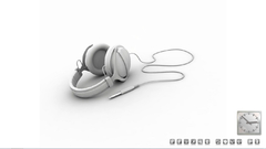 Headphones minimalistic cgi TV