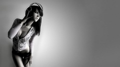 Headphones monochrome Aleksandra Wydrych