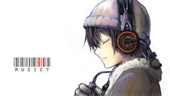 Headphones Music Anime Simple