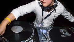 Headphones Music DJs turntables
