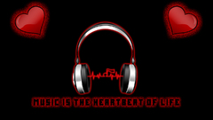 Headphones Music Hearts