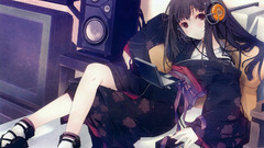 Headphones Music kimono Japanese