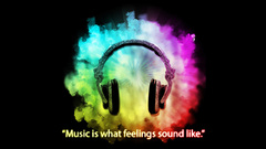 Headphones Music rainbows