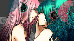 Headphones Music vocaloid hatsune
