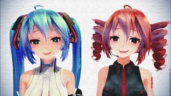 Headphones paintings drawings anime girls hatsune miku vocaloid 