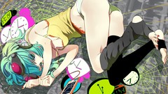 Headphones panties vocaloid ecchi