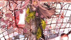 Headphones pink hair