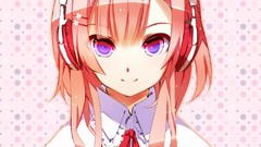 Headphones pink hair hair pins