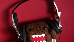 Headphones red domo Domo-kun