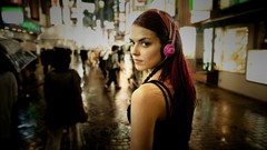 Headphones redheads