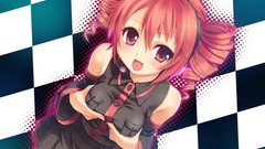 Headphones redheads red eyes