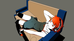 Headphones Simple Background original