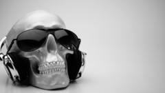 Headphones skulls sunglasses
