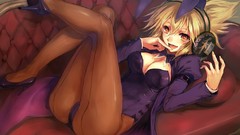 Headphones stockings touhou animal ears video games 