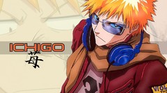 Headphones sunglasses skulls bleach kurosaki ichigo