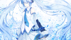 Headphones tattoos blue vocaloid