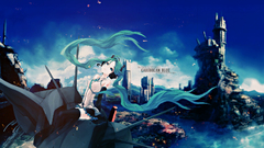 Headphones tattoos water clouds