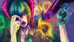 Headphones teeth Anime tears tie gloves tongue shirts lipstick 