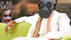 Headphones the joker gas masks