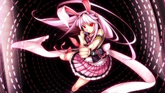 Headphones touhou tie skirts