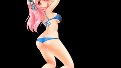 Headphones transparent Anime red eyes pink hair anime girls 