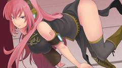 Headphones vocaloid blue eyes