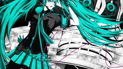 Headphones vocaloid gloves hatsune