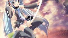 Headphones vocaloid hatsune miku