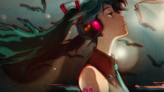 Headphones vocaloid hatsune miku