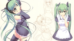 Headphones vocaloid hatsune miku