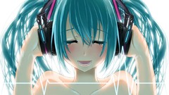 Headphones vocaloid hatsune miku